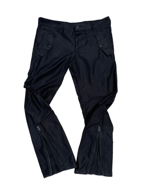 Other Designers Japanese Brand × Lounge Lizard - Lounge Lizard Black Zipper Leg Opening Pants
