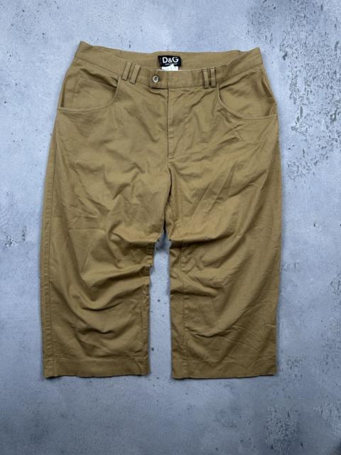 Dolce & Gabbana Vintage D&G Khaki Cotton Cropped Breeches made in Italy Rare