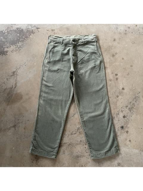 Other Designers Japanese Brand - Vintage Deep Blue Faded Trousers Back Buckle Casual Pants