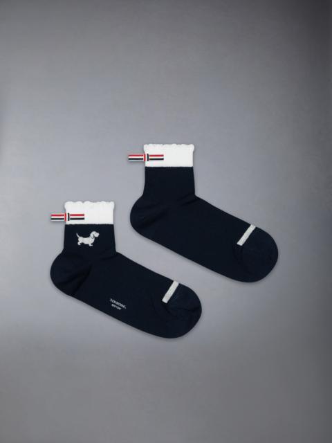 Thom Browne POINTELLE STITCH HECTOR CREW SOCKS