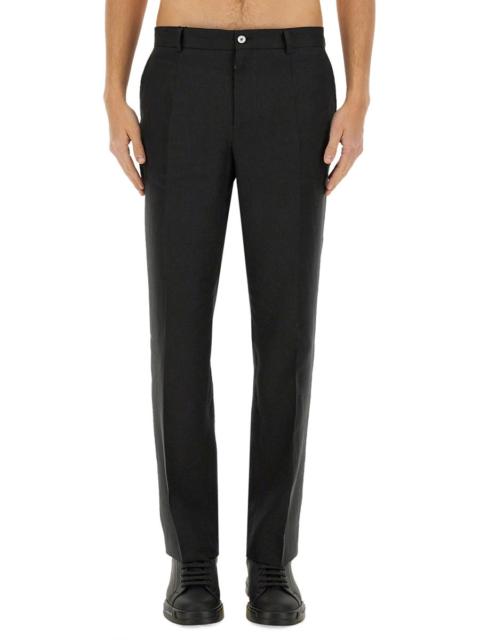 Dolce & Gabbana Dolce & Gabbana Men Stretch Linen Tailored Pants