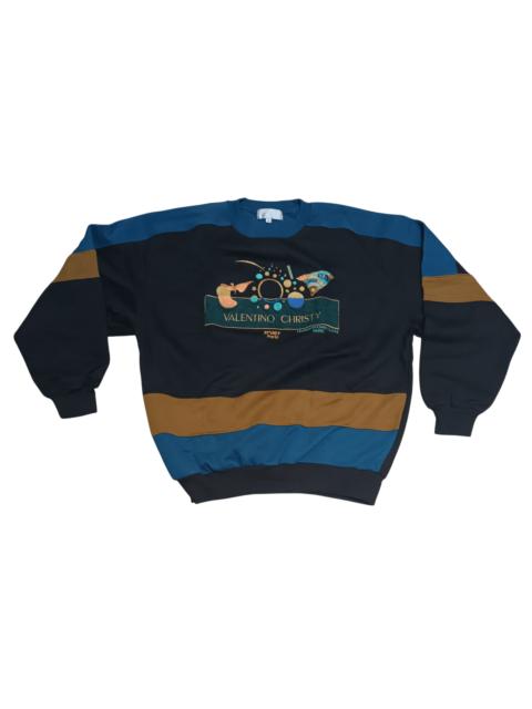 Other Designers Japanese Brand - VALENTINO CHRISTY SPORTS EMBROIDERED SWEATSHIRT
