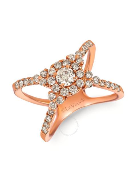 Other Designers Le Vian Ladies Nude Palette Ring set in 14K Strawberry Gold