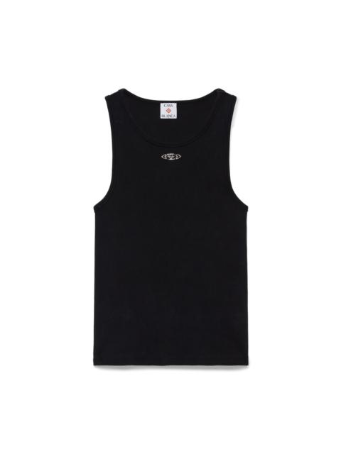 CASABLANCA Faded Ribbed Tank Top