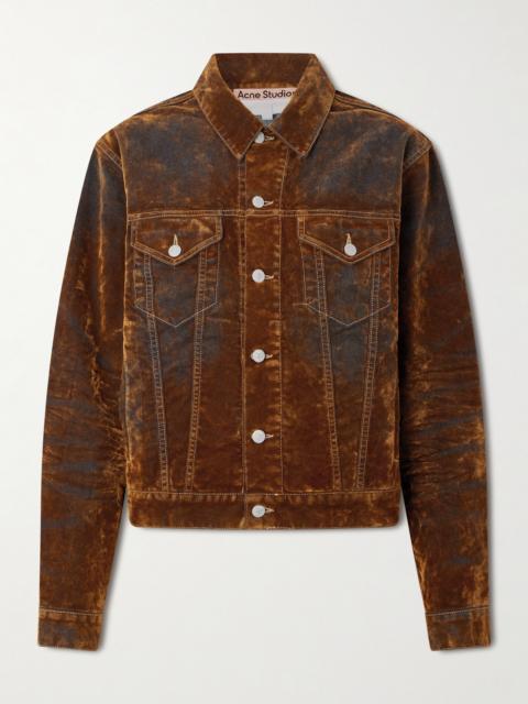 Acne Studios Flocked Denim Jacket
