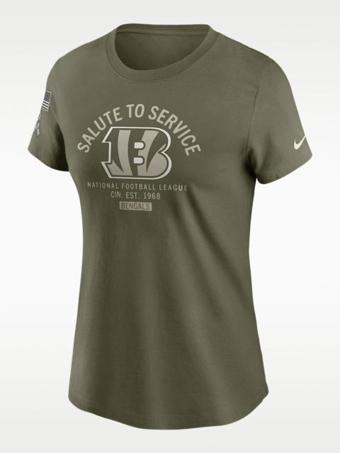 Nike Cincinnati Bengals Salute to Service Sideline Women's Nike NFL T-Shirt