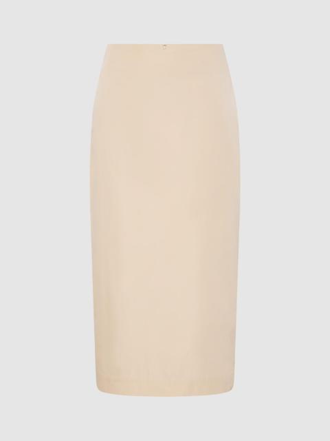 ST. AGNI Paper Taffeta Column Skirt - Pink Salt