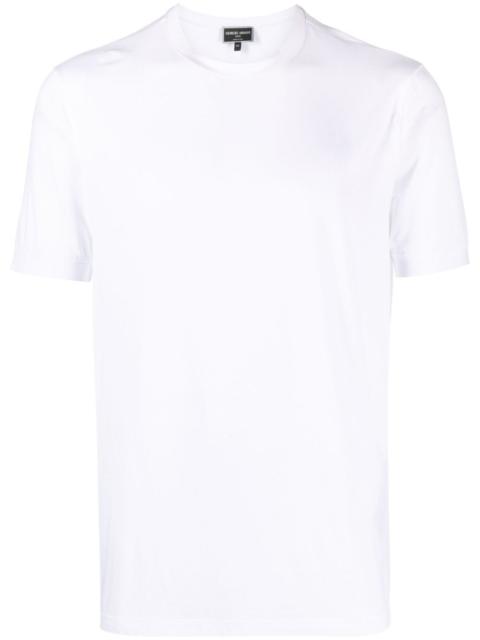 GIORGIO ARMANI Icon Crew-Neck T-Shirt In Stretch Viscose Jersey