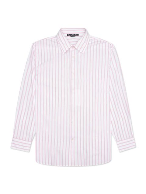 Acne Studios ACNE STUDIOS LONG SLEEVE SHIRT - WHITE/PINK