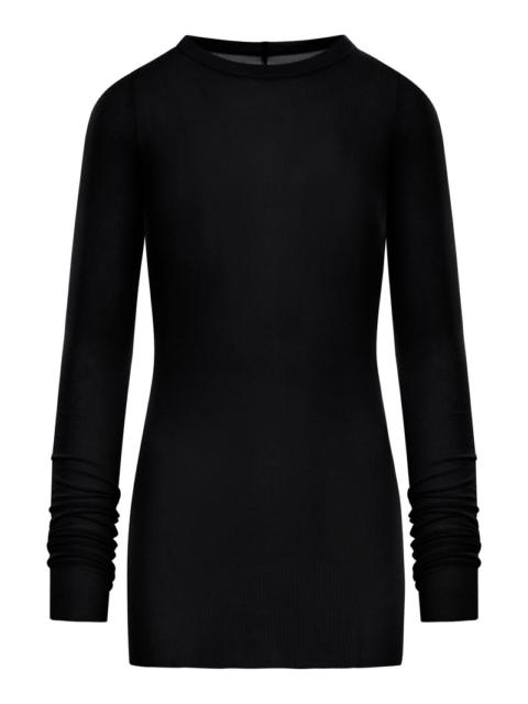 Rick Owens Rick Owens Men Ribbed Sweater In Semi-Transparent Fabric