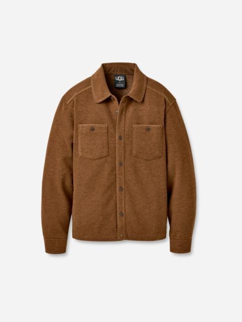 UGG ® Men's Caelum Shirt Jacket Polyester Tops in Deco Heather
