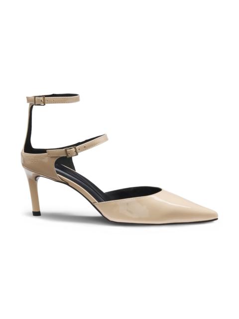BOSS STRAP-DETAIL PUMPS IN PATENT LEATHER