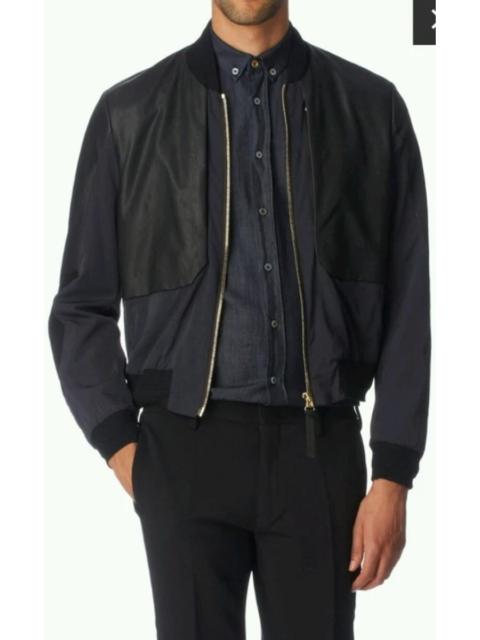 Paul Smith €1361 Mainline Leather-Nylon Bomber Size S/M