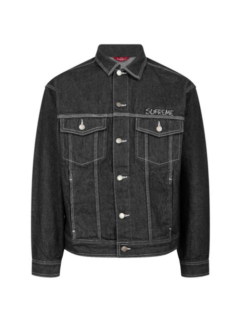 Supreme Smurfs Denim Trucker Jacket