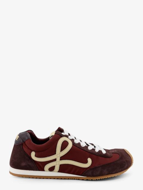 Loewe Loewe Ballet Runner 2.0 Nylon Suede Sneakers Red