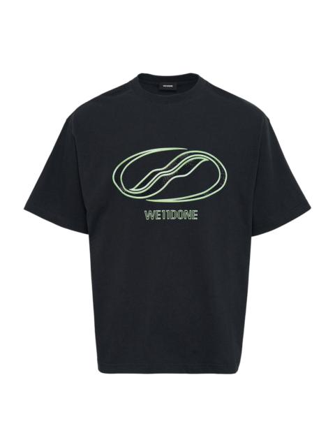 We11done Black Rhinestoned Se11Done Logo Tee