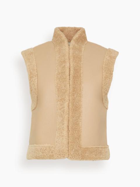 Vanessa Bruno Daman Vest in Biscuit