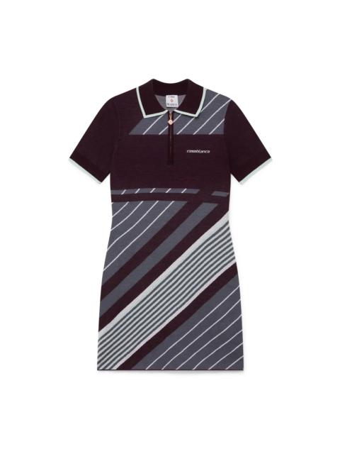 CASABLANCA Diagonal Tennis Merino Polo Dress | Casablanca Paris