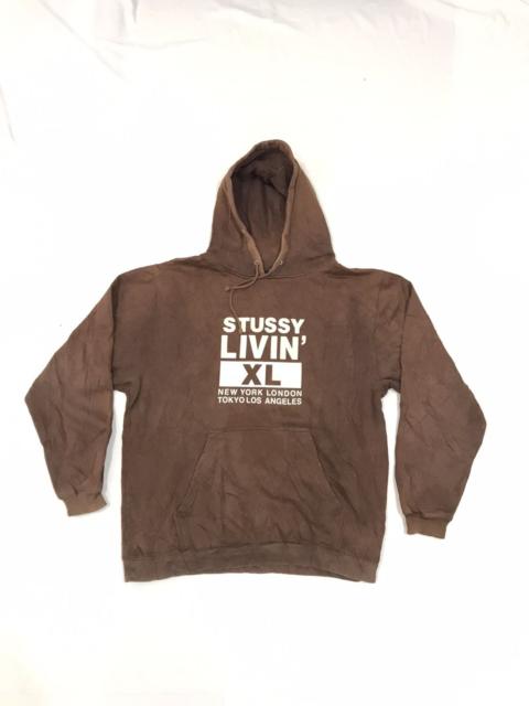 Stüssy VINTAGE STUSSY NYLTLA HOODIE SEASONED DISTRESSED
