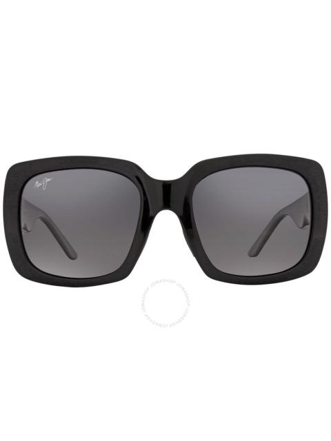 Maui Jim Maui Jim Two Steps Neutral Grey Square Ladies Sunglasses GS863-02 55