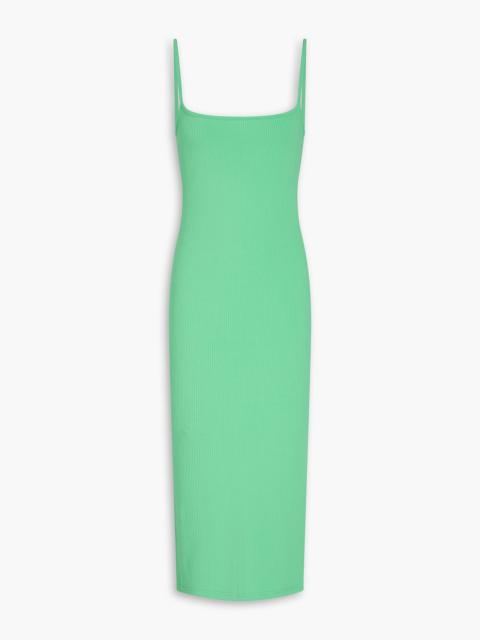 MELISSA ODABASH Riley ribbed-jersey midi dress