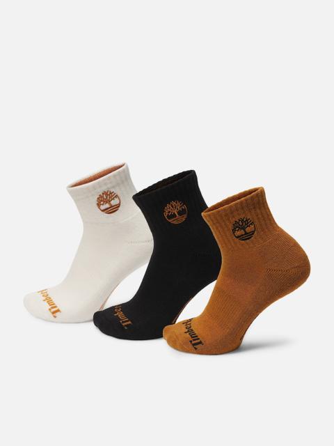 Timberland Newmarket 3-Pack Half Cushion Quarter Sock
