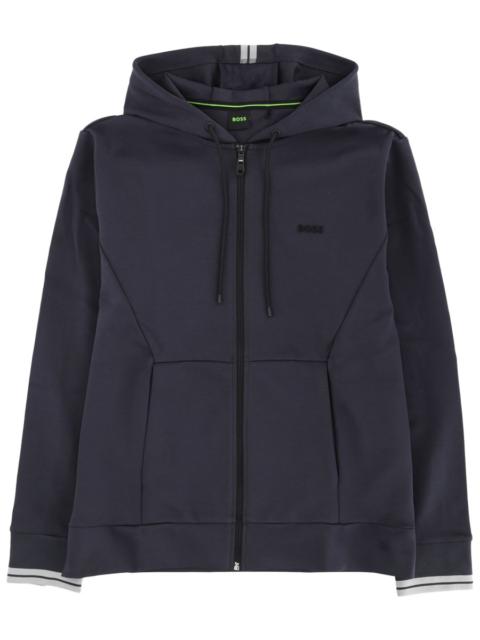 BOSS COTTON ZIPPER HOODIE