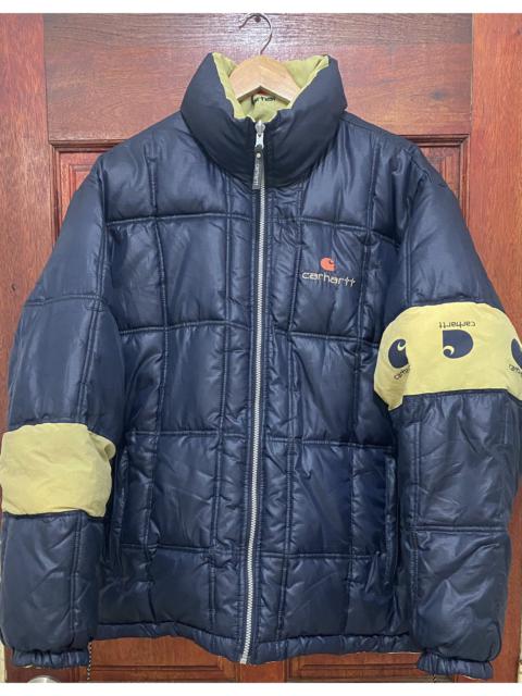 🔥 Carhartt Quilted Puffer Reversible Jacket Rare Design