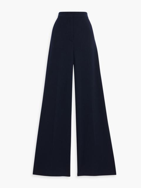 Max Mara Corea cotton and wool-blend wide-leg pants