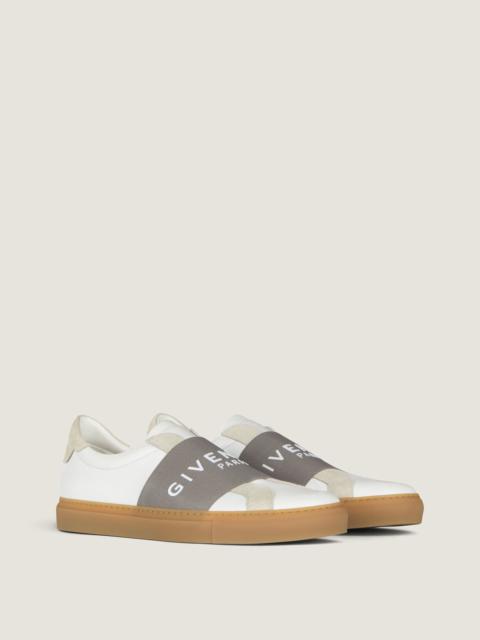 Givenchy URBAN STREET SNEAKERS IN LEATHER AND SUEDE WITH ELASTIC