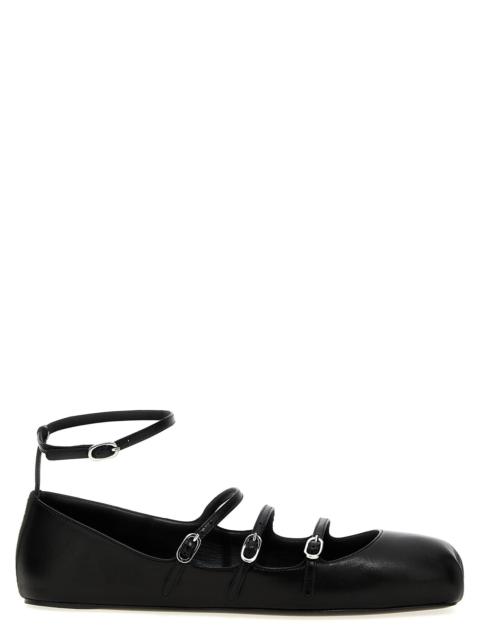 Alexander McQueen Mcqueen Women Leather Strap Ballet Flats
