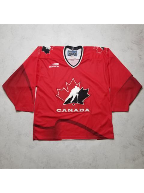 Other Designers Other - VTG 90 Olympic Team Canada Bauer AUTHENTIC Hockey #22 Jersey