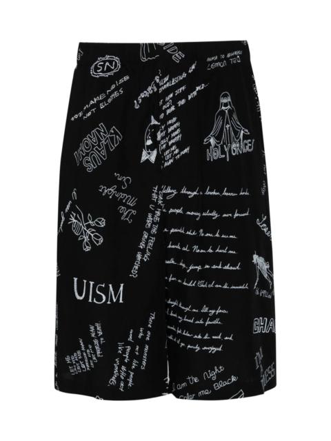 UNDERCOVER GRAPHIC-PRINT WIDE-LEG SHORTS