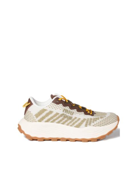 mesh-panelled sneakers