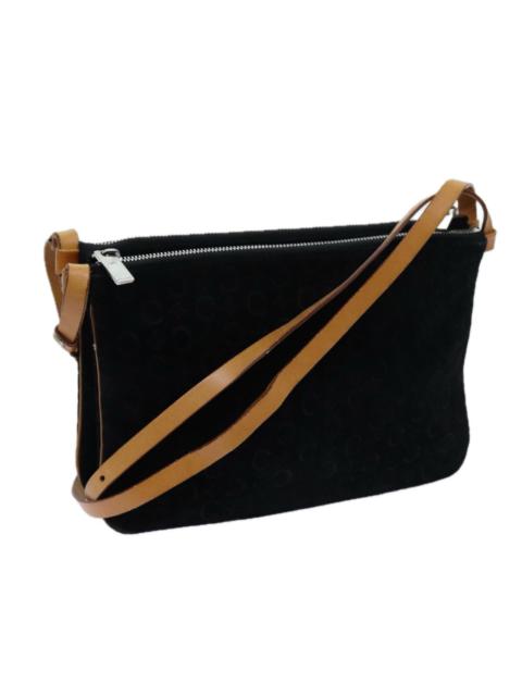 CELINE CELINE C Macadam Canvas Shoulder Bag Black