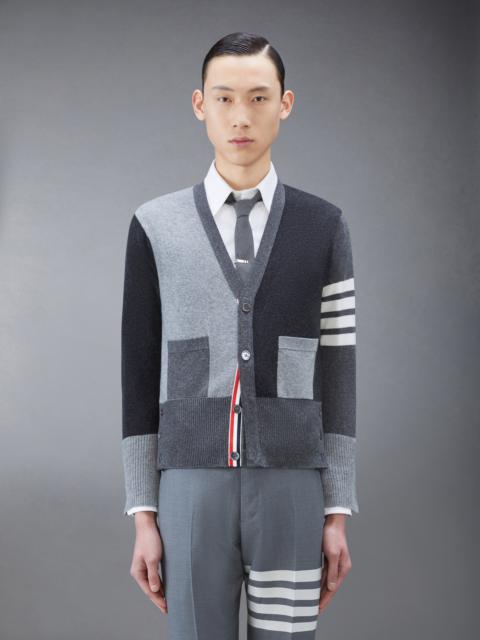 Thom Browne fitted waist v-neck cardigan