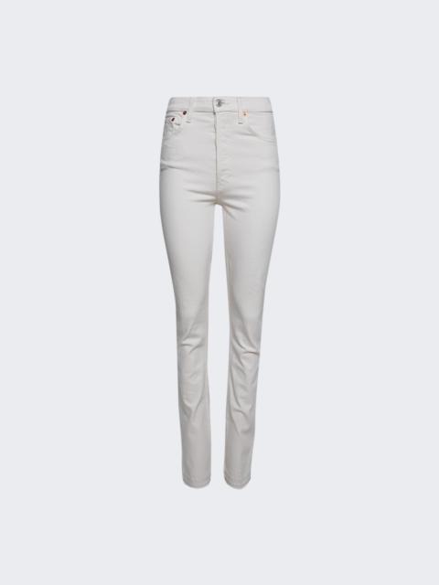 RE/DONE 70s High Rise Skinny Boot Jeans Vintage White