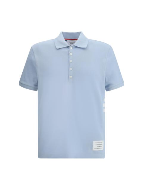 Thom Browne Thom Browne Men Polo Shirt Whit Iconic Bands