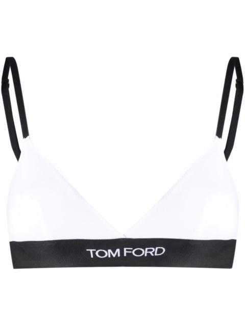 TOM FORD Tom Ford Waistband-logo Triangle Bra