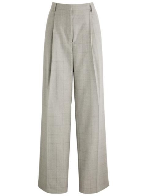 Dries Van Noten Porter Checked Wool Trousers