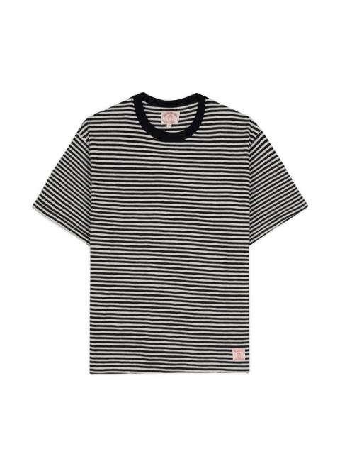 BRAIN DEAD Brooks Brothers California Loose Knit Striped T-Shirt - Black