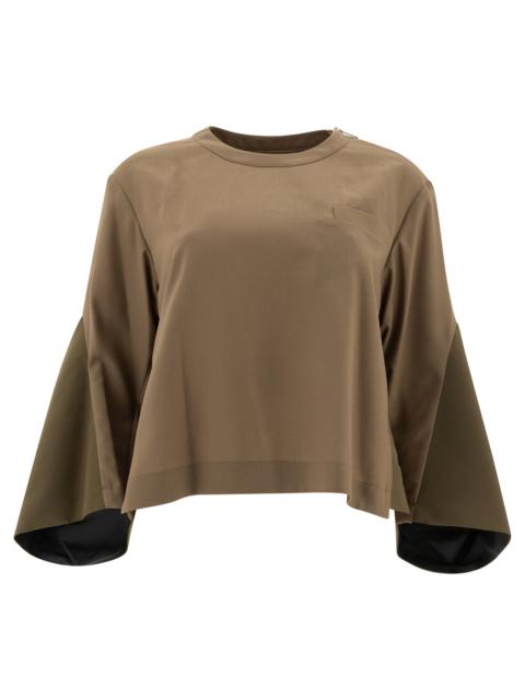 sacai Sacai "suiting X Nylon Twill" Sweater