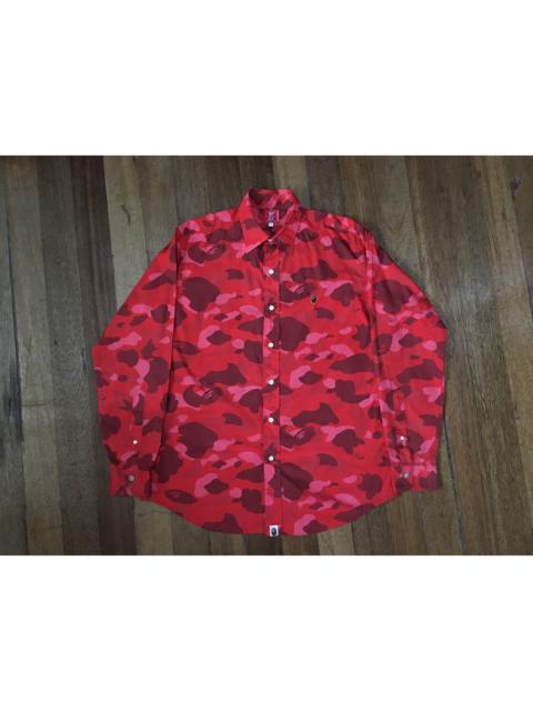 A BATHING APE® OG BAPE Button Up Polo Longsleeve