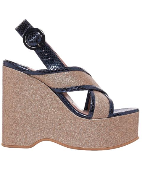 UNDERCOVER Glitter Wedge Sandal