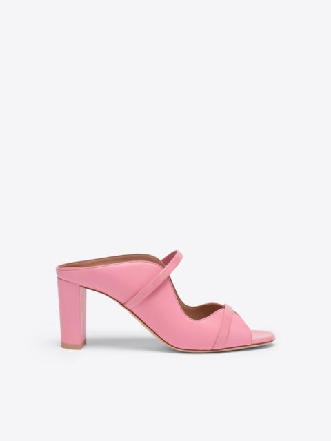 MALONE SOULIERS Norah 70 Pink Leather Heeled Sandals