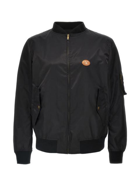 Valentino Valentino Garavani logo bomber jacket