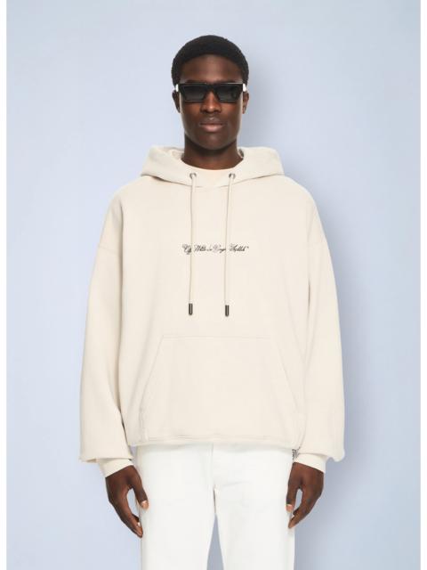 Off-White Off-White Men Script Arrow Skate Hoodie