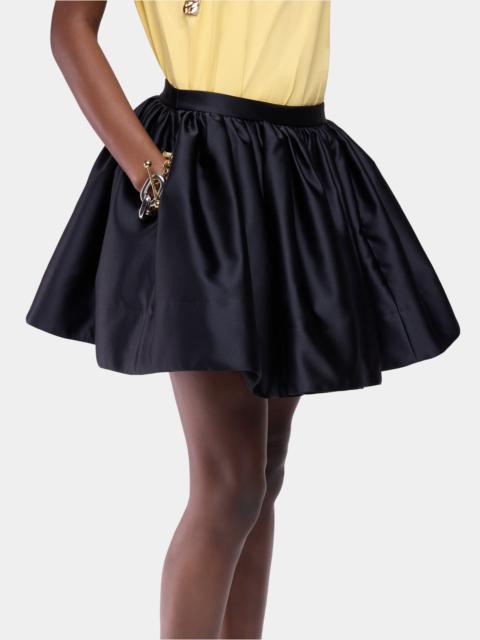 rabanne MINI SKIRT IN BLACK SATIN