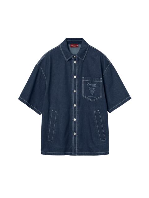 GUCCI Certified recycled cotton denim shirt