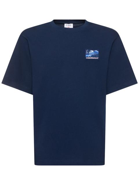 Greek Temple rubber patch t-shirt